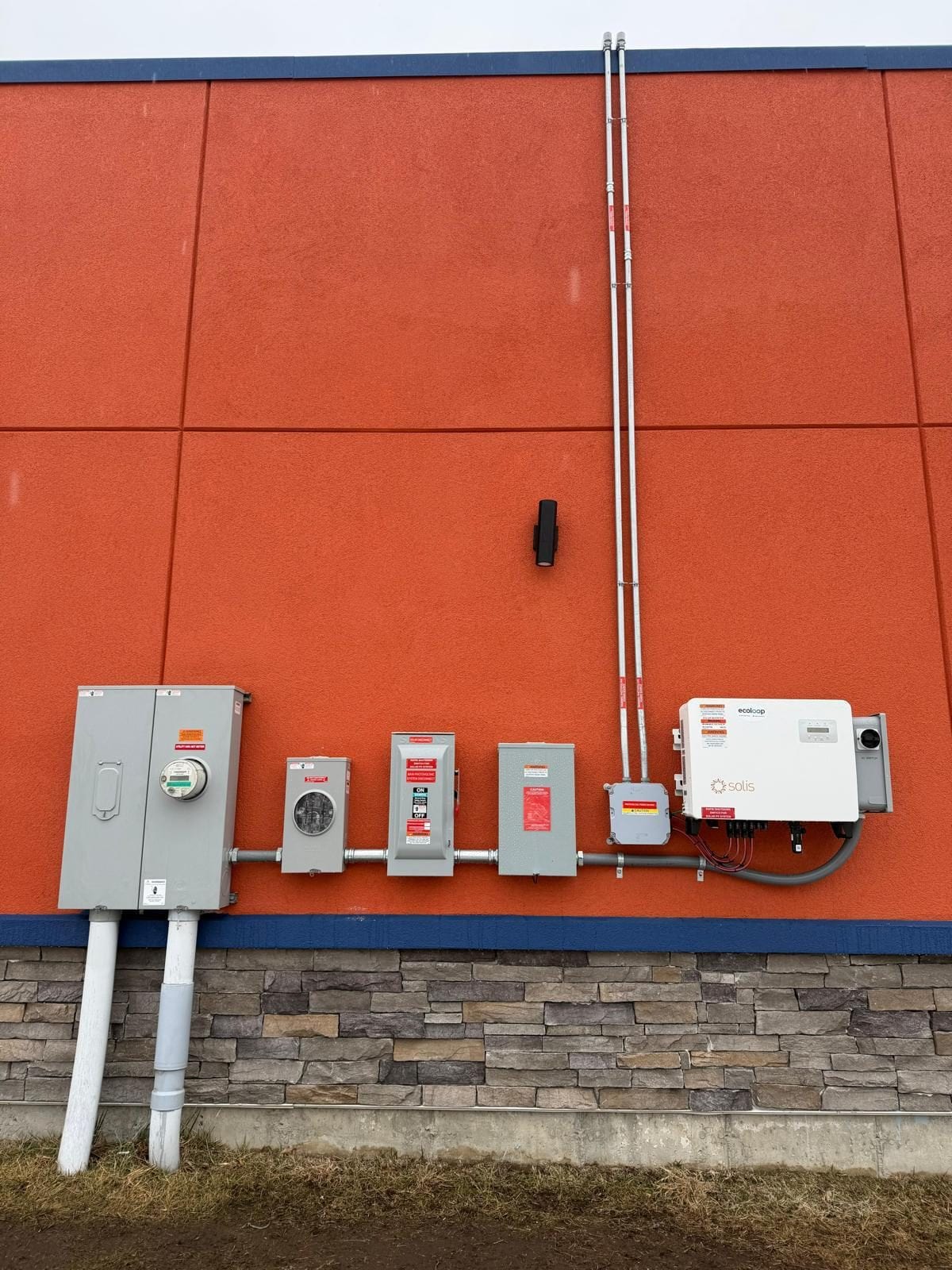 Circuits landed and labelled inside a new electrical panel