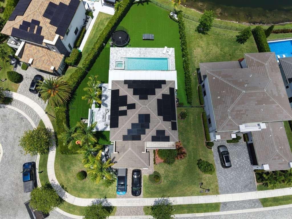 Roof first, panels second